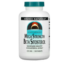 Source Naturals, Mega Strength Beta Sitosterol, 375 мг, 120 таблеток