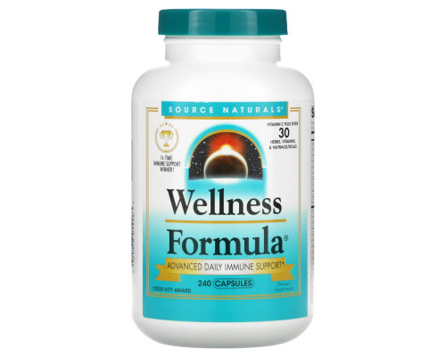 Source Naturals, Wellness Formula, Daily Immune Support, 240 Capsules Source Naturals, Wellness Formula, Daily Immune Support, 240 Capsules