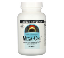 Source Naturals, Мультивитамины Mega-One без железа, 60 таблеток