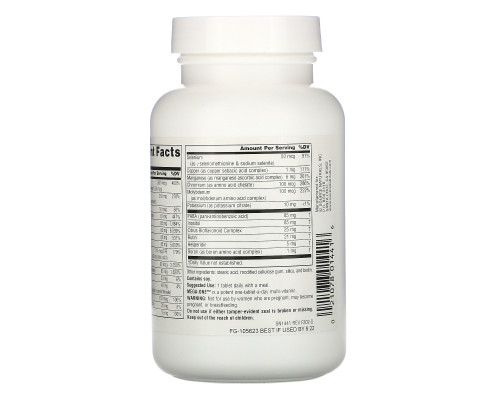 Source Naturals, Мультивитамины Mega-One без железа, 60 таблеток