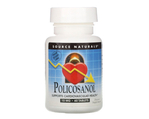 Source Naturals, Поликосанол, 60 таблеток Source Naturals, Поликосанол, 60 таблеток