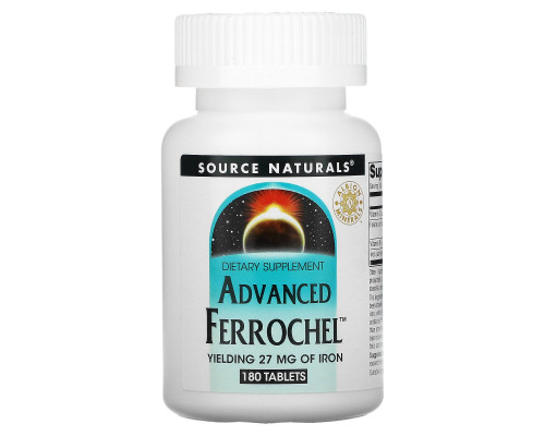 Source Naturals, Advanced Ferrochel, 180 таблеток Source Naturals, Advanced Ferrochel, 180 таблеток