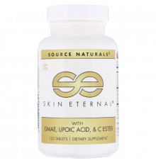 Source Naturals, Вечность кожи с ДMAЭ, липоевой кислотой и сложноэфирный витамин C, 120 таблеток