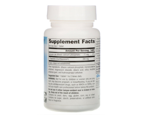 Source Naturals, L-теанин, 200 мг, 60 таблеток Source Naturals, L-теанин, 200 мг, 60 таблеток