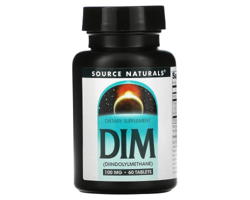 Source Naturals, ДИМ, (Дииндолилметан), 100 мг, 60 таблеток Source Naturals, ДИМ, (Дииндолилметан), 100 мг, 60 таблеток