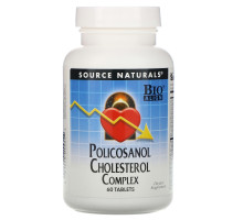 Source Naturals, Противохолестериновый комплекс с поликозанолом, 60 таблеток
