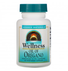 Source Naturals, Масло душицы для здоровья, 60 капсул