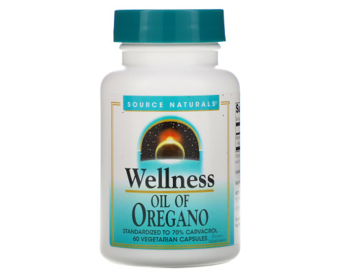 Source Naturals, Масло душицы для здоровья, 60 капсул Source Naturals, Масло душицы для здоровья, 60 капсул