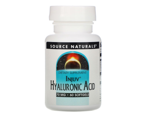 Source Naturals, Гиалуроновая кислота, 70 мг, 60 капсул Source Naturals, Гиалуроновая кислота, 70 мг, 60 капсул