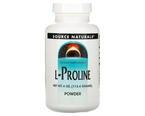 Source Naturals, Порошок L-пролина, 4 унции (113.4 г)