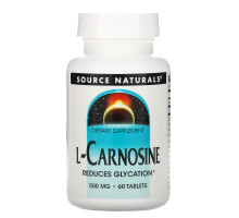 Source Naturals, L-карнозин, 500 мг, 60 таблеток