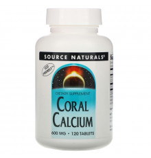Source Naturals, Коралловый кальций, 600 мг, 120 таблеток