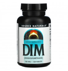 Source Naturals, Дииндолилметан (ДИМ), 100 мг, 120 Таблеток