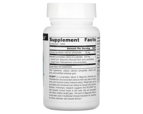 Source Naturals, Relora, 250 mg, 90 Tablets Source Naturals, Relora, 250 mg, 90 Tablets