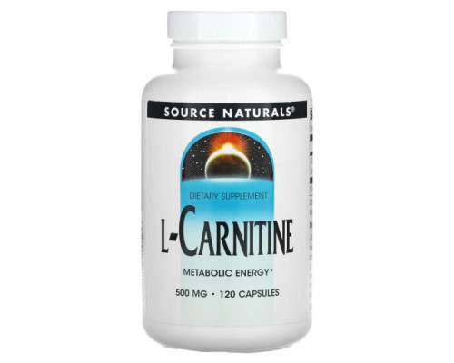 L-карнитин и L-глютамин Source Naturals, L-карнитин, 500 мг, 120 капсул L-карнитин и L-глютамин Source Naturals, L-карнитин, 500 мг, 120 капсул