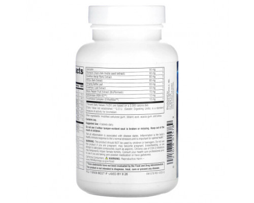 Растительные экстракты и настойки Source Naturals, Inflama-Rest, 60 таблеток Растительные экстракты и настойки Source Naturals, Inflama-Rest, 60 таблеток