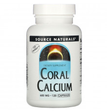 Source Naturals, Коралловый кальций, 600 мг, 120 капсул