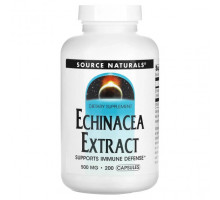 Эхинацея Source Naturals, Экстракт эхинацеи, 500 мг, 200 капсул