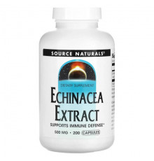 Эхинацея Source Naturals, Экстракт эхинацеи, 500 мг, 200 капсул