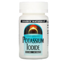 Source Naturals, Йодид калия, 32.5 мг, 120 таблеток