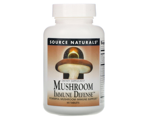 Source Naturals, Грибная иммунная защита, комплекс из 16 грибов, 60 таблеток Source Naturals, Грибная иммунная защита, комплекс из 16 грибов, 60 таблеток