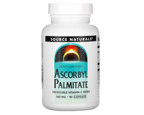 Source Naturals, Аскорбилпальмитат, 500 мг, 90 капсул Source Naturals, Аскорбилпальмитат, 500 мг, 90 капсул