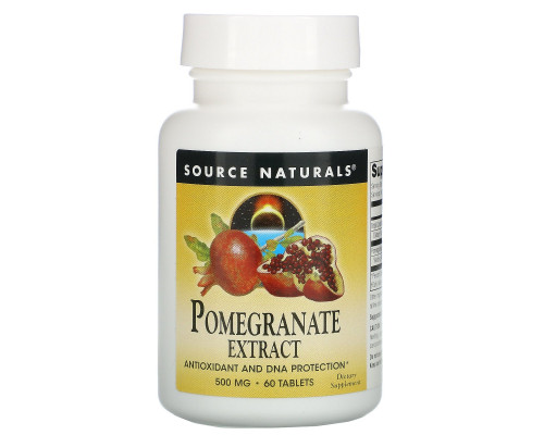 Source Naturals, Гранатовый экстракт, 60 таблеток Source Naturals, Гранатовый экстракт, 60 таблеток
