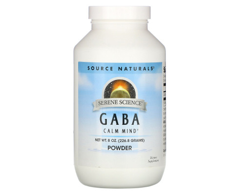 Source Naturals, ГАМК, порошок, 8 унций (226,8 г) Source Naturals, ГАМК, порошок, 8 унций (226,8 г)