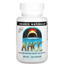 Грибы AHCC with Bioperine, 500 mg, 60 Capsules