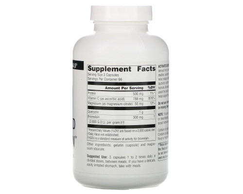 Source Naturals, Активированный кверцетин, 200 капсул Source Naturals, Активированный кверцетин, 200 капсул