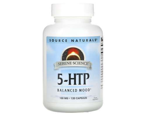 Source Naturals, Serene Science, 5-HTP, 100 mg, 120 Capsules Source Naturals, Serene Science, 5-HTP, 100 mg, 120 Capsules