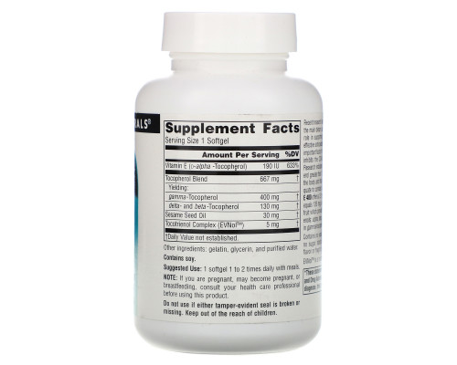 Source Naturals, Комплекс гамма E 400, 60 мягких капсул Source Naturals, Комплекс гамма E 400, 60 мягких капсул