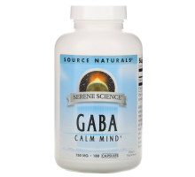 Source Naturals, ГАМК, 750 мг, 180 капсул