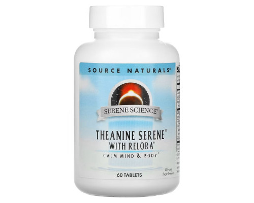 Source Naturals, Serene Science, Theanine Serene with Relora, 60 Tablets Source Naturals, Serene Science, Theanine Serene with Relora, 60 Tablets