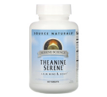 Source Naturals, Теанин Серен, 60 таблеток