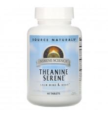 Source Naturals, Теанин Серен, 60 таблеток