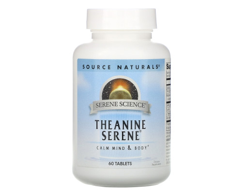 Source Naturals, Теанин Серен, 60 таблеток