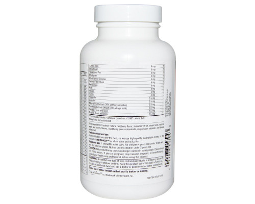 Source Naturals, Жевательные витамины для детей с натуральными ягодными ароматами, 60 пастилок Source Naturals, Жевательные витамины для детей с натуральными ягодными ароматами, 60 пастилок
