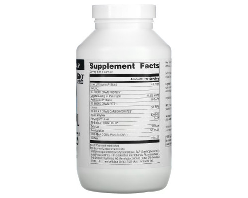 Source Naturals, Daily Essential Enzymes, Digestive Aid, 500 mg, 360 Capsules Source Naturals, Daily Essential Enzymes, Digestive Aid, 500 mg, 360 Capsules