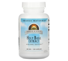 Source Naturals, Базилик, экстракт, 450 мг, 120 капсул