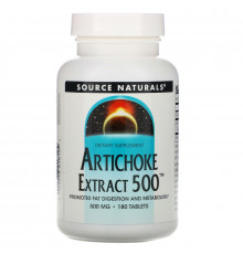 Source Naturals, Экстракт артишока 500, 180 таблеток