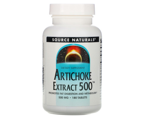 Source Naturals, Экстракт артишока 500, 180 таблеток Source Naturals, Экстракт артишока 500, 180 таблеток