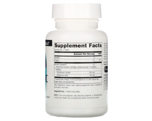 Source Naturals, Гиалуроновая кислота, 100 мг, 30 таблеток Source Naturals, Гиалуроновая кислота, 100 мг, 30 таблеток