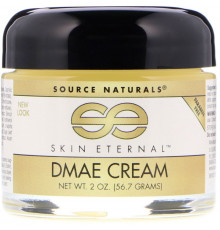 Source Naturals, Крем с ДМАЭ «Вечномолодая кожа», 2 унции (56,7 г)