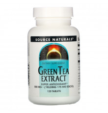 Source Naturals, Экстракт зелёного чая, 500 мг, 120 таблеток