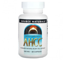 Грибы AHCC, 500 mg, 60 Capsules