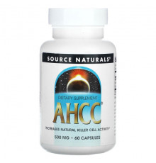 Грибы AHCC, 500 mg, 60 Capsules