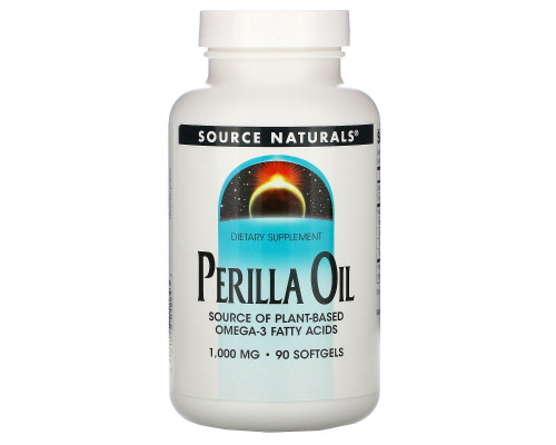 Source Naturals, Перилловое масло, 1000 мг, 90 гелевых капсул Source Naturals, Перилловое масло, 1000 мг, 90 гелевых капсул