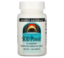Source Naturals, SOD Power, 250 мг, 60 таблеток