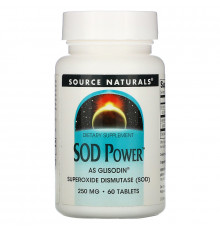 Source Naturals, SOD Power, 250 мг, 60 таблеток